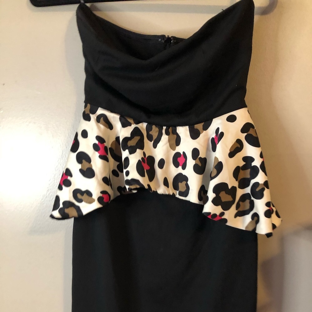 Cheetah Strapless Dress🖤